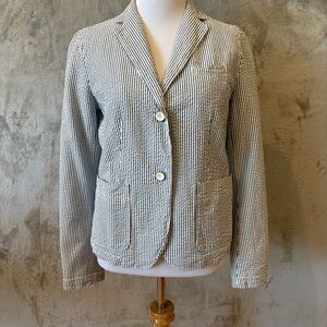 GAP Academia Preppy Striped Blazer Jacket Sz 2
